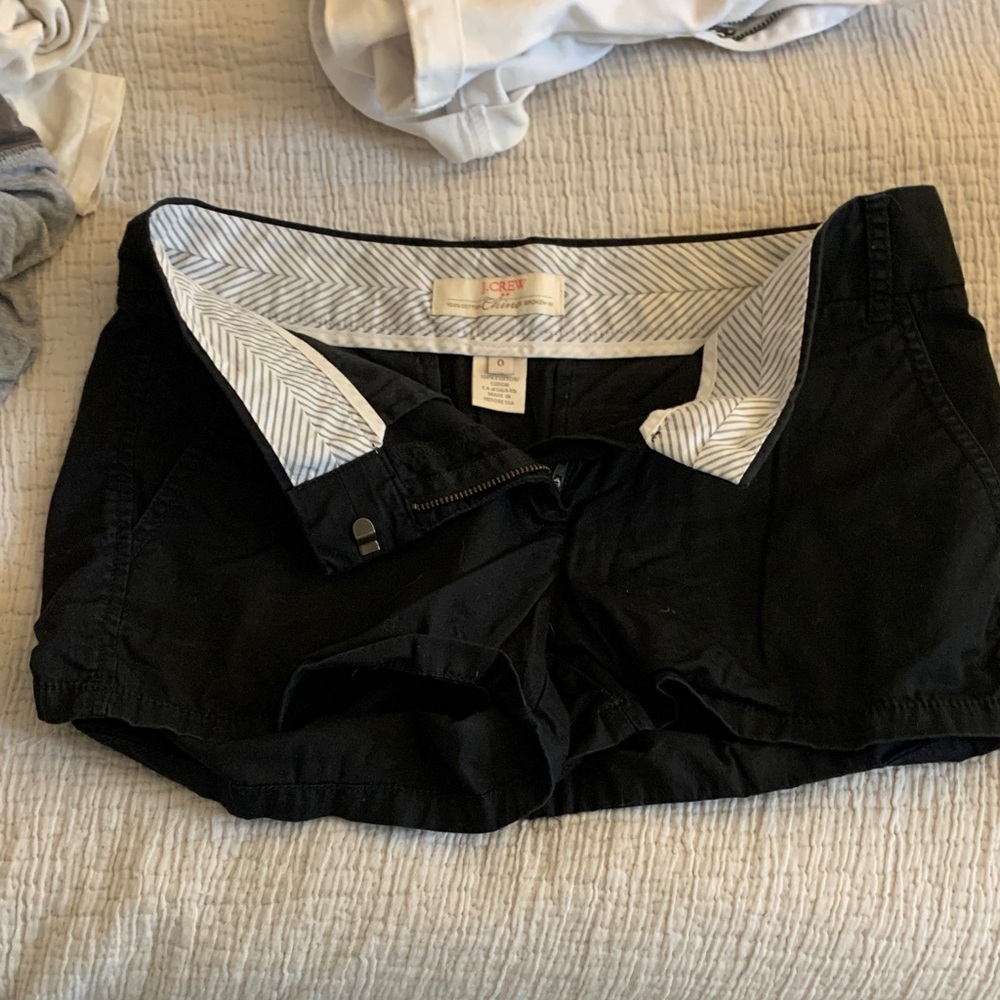 J. Crew Black Chino Shorts cotton